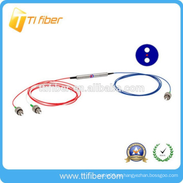 1 * 2 FC APC monomodo PM fibra óptica divisor